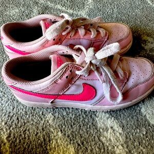 Pink Nike shoes